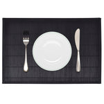 6 Baboo Placemats Black