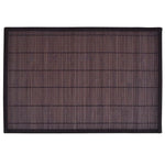 6 Baboo Placemats Dark Brown