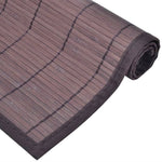 6 Baboo Placemats Dark Brown