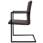 Dining Chairs 2 pcs Brown Fau Leather