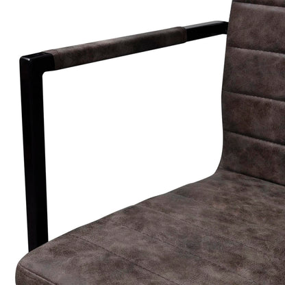 Dining Chairs 2 pcs Brown Fau Leather