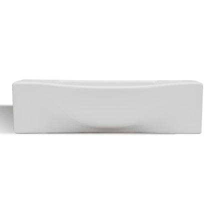 Ceramic Bathroom Sink Basin with Faucet Hole White - 450×250×120mm
