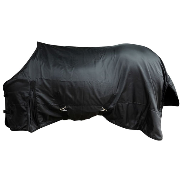  Fleece Rug Double Layers with Surcingles 125 cm Black