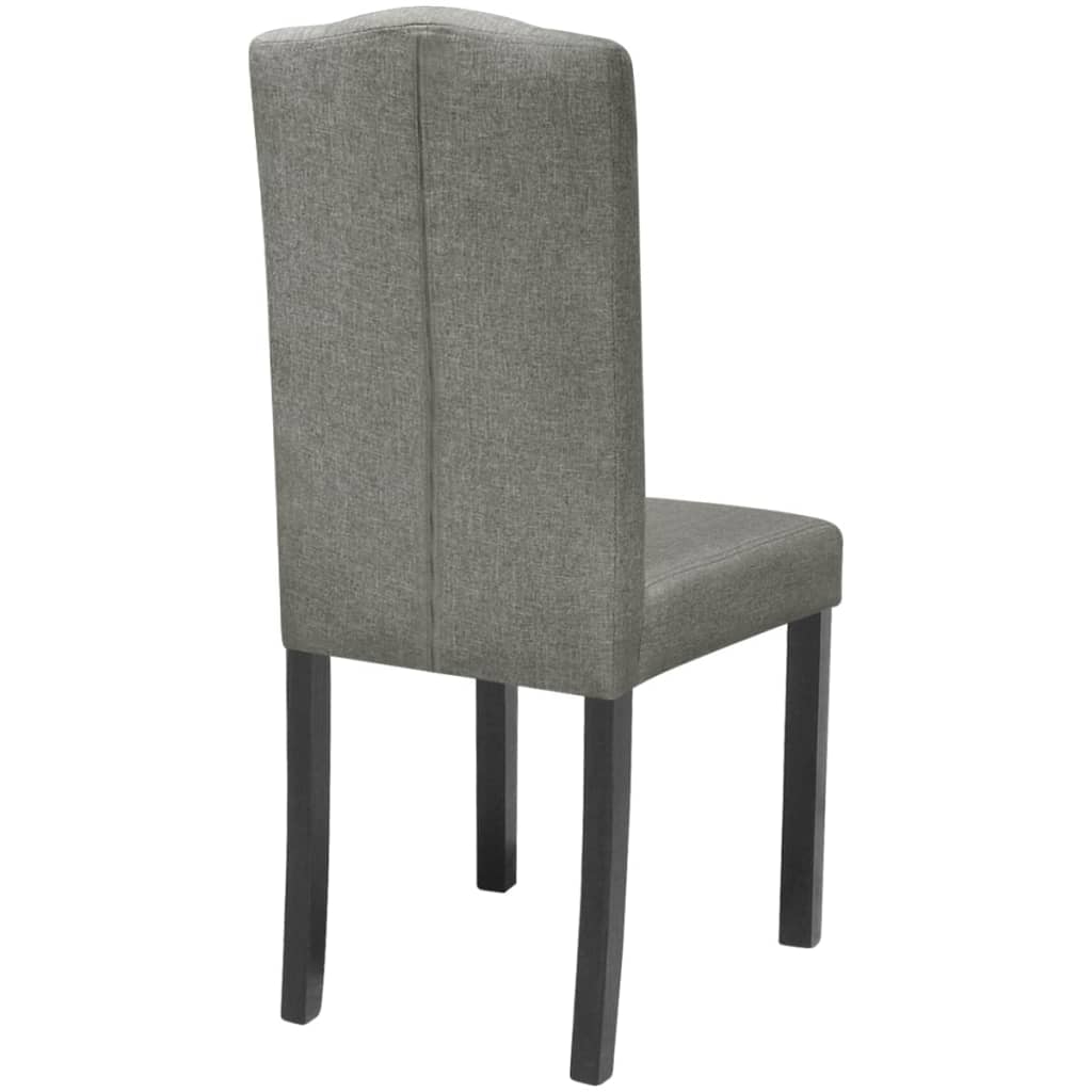 Dining Chairs 2 pcs Light Grey Fabric - 42×51.5×95cm