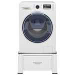 Washing Machine Pedestal with Drawer White