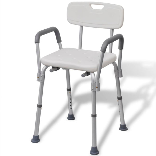  Shower Chair Aluminium White