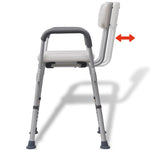 Shower Chair Aluminium White