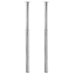 Telescopic Table Legs 2 pcs Chrome 710 mm-1100 mm