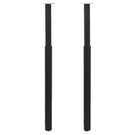 Telescopic Table Legs 2 pcs Black 710 mm-1100 mm