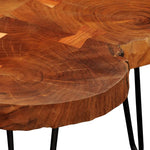 Coffee Table 35 cm 4 Trunks Solid Sheesham Wood