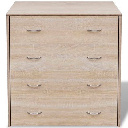 Sideboard with 4 Drawers Oak Colour