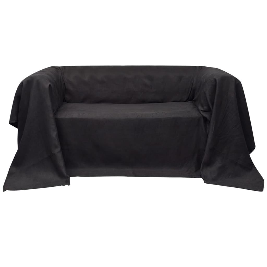 Micro-suede Couch Slipcover Anthracite