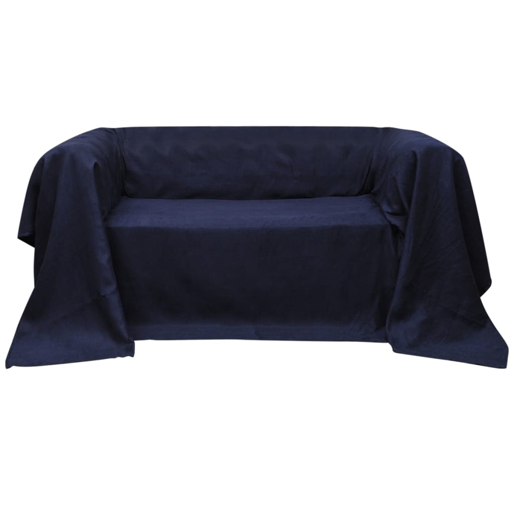 Micro-suede Couch Slipcover (Navy Blue)