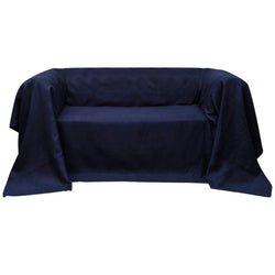 Micro-suede Couch Slipcover Navy Blue