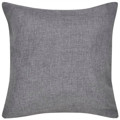 4 Cushion Covers Linen-look Anthracite