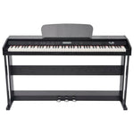 Digital Piano 88 Keys with Pedals Black Melamine Board Home Keyboard