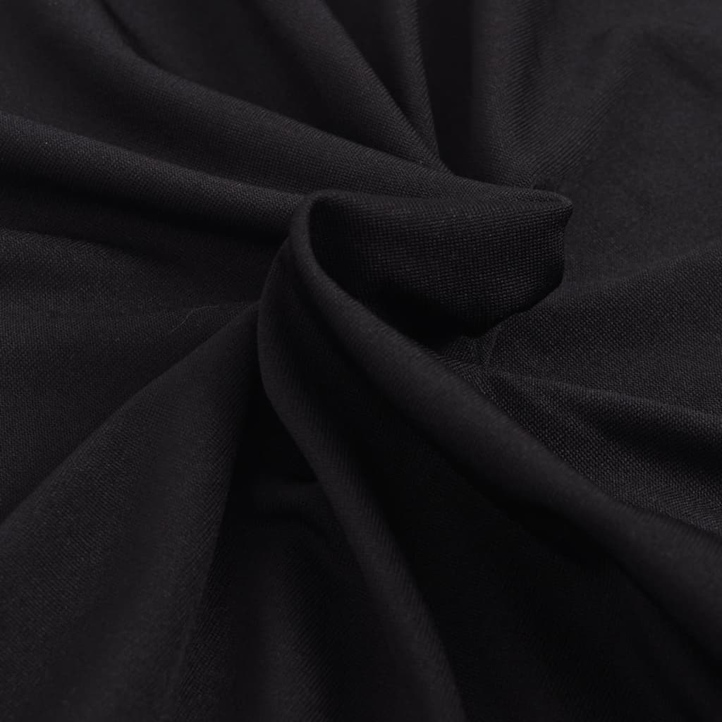 Stretch Couch Slipcover Black Polyester Jersey