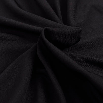 Stretch Couch Slipcover Black Polyester Jersey