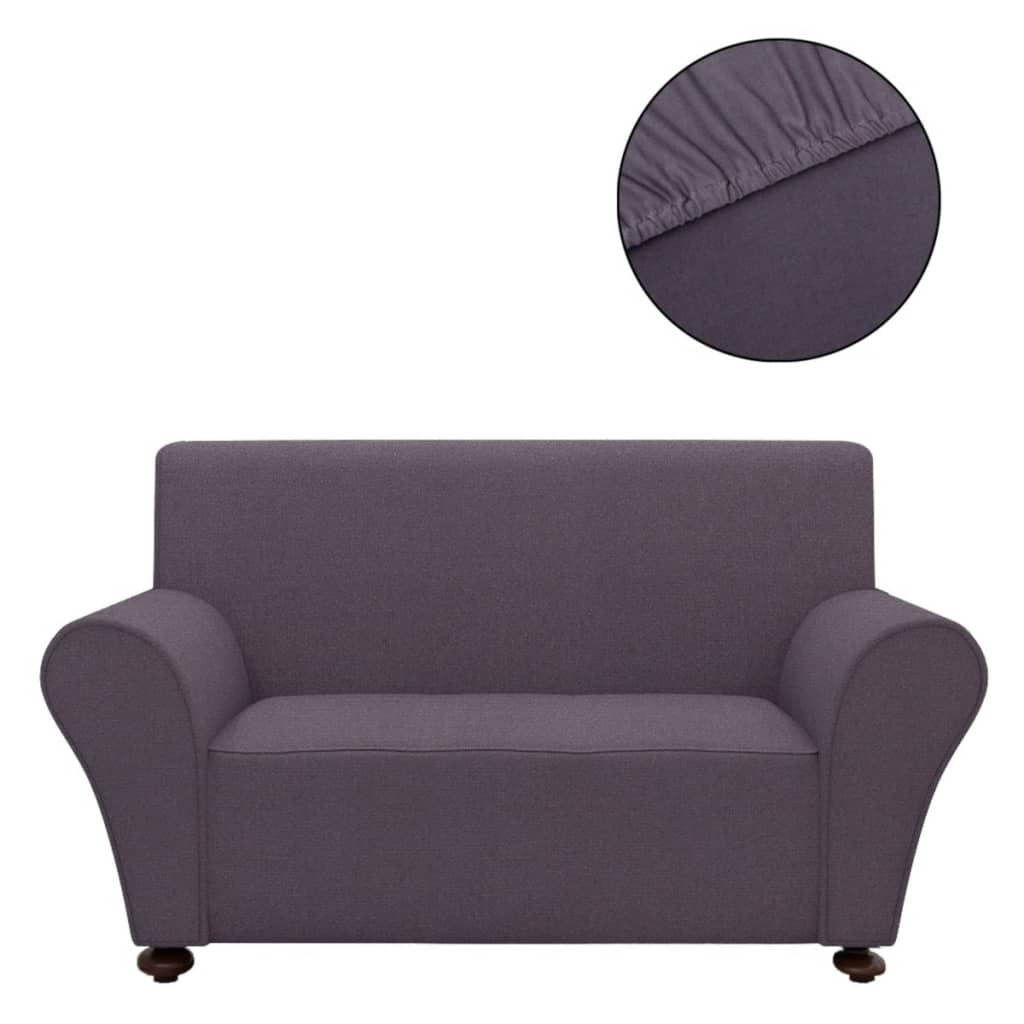 Stretch Couch Slipcover Anthracite Polyester Jersey