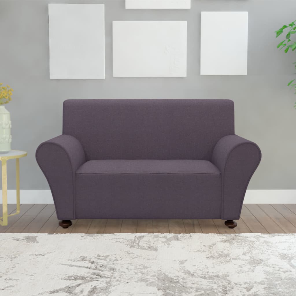Stretch Couch Slipcover Anthracite Polyester Jersey