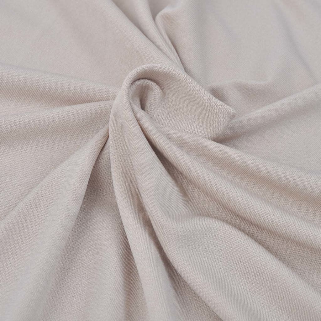 Stretch Couch Slipcover Beige Polyester Jersey