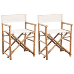 Bamboo Folding Director's Chairs Set 2 | HomeAndLiving