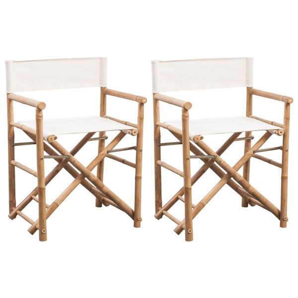  Bamboo Folding Director's Chairs Set 2 | HomeAndLiving