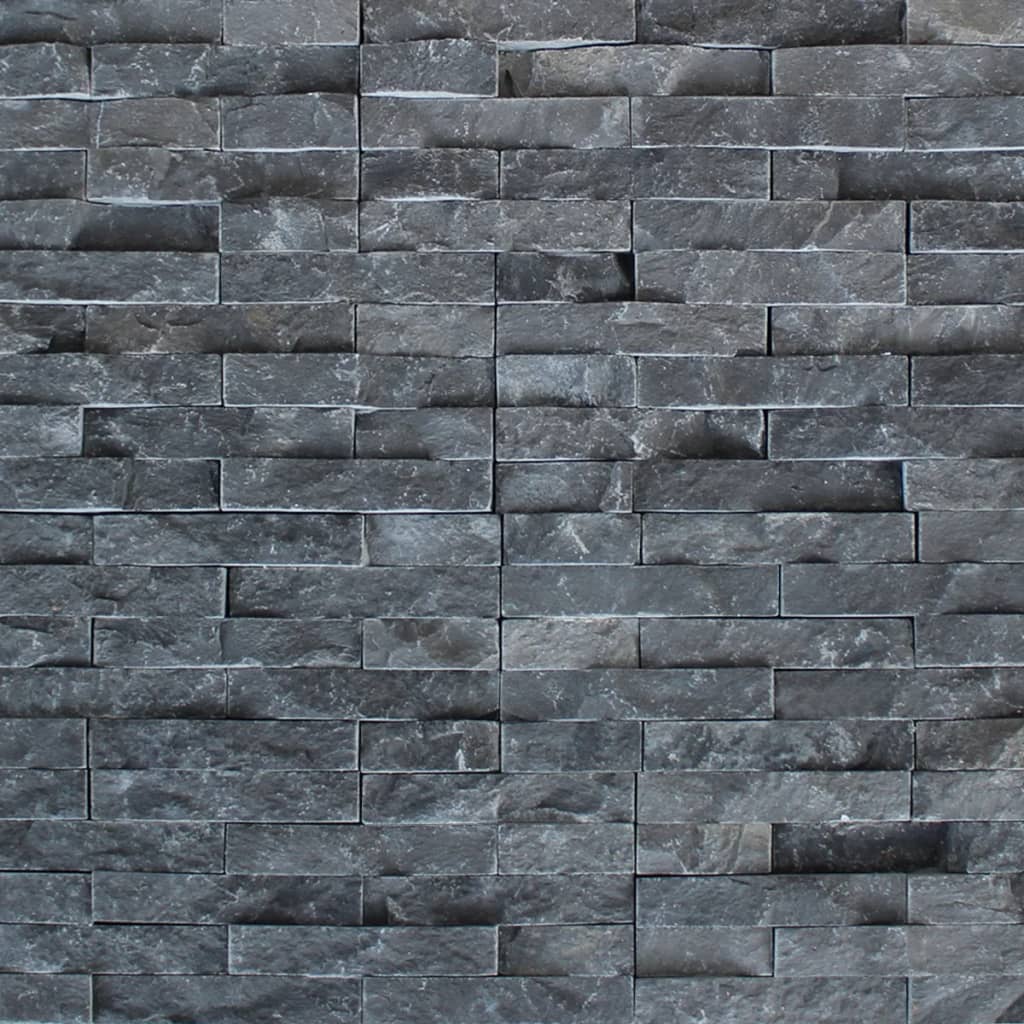 Wall Cladding Panels 5 pcs Marble Black 0.5 mÃ‚Â²