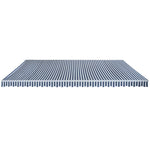 Folding Awning Manual-Operated 600 cm Blue and White
