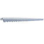 Folding Awning Manual-Operated 600 cm Blue and White