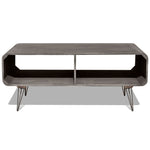 Coffee Table  Solid Paulownia Wood Grey