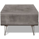 Coffee Table  Solid Paulownia Wood Grey