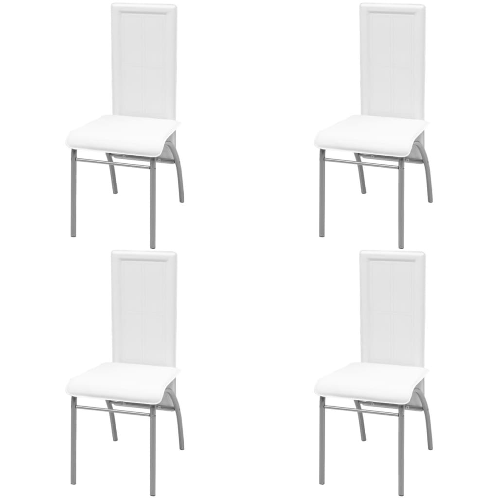 Five Piece Dining Set White