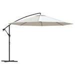 Cantilever Umbrella 3.5 m Sand White