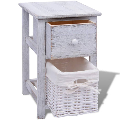 Bedside Cabinets 2 pcs Wood White - 28×31×45cm