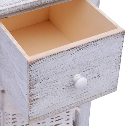 Bedside Cabinets 2 pcs Wood White - 28×31×45cm