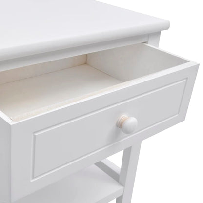 Bedside Cabinets 2 pcs Wood White - 40×29×42cm