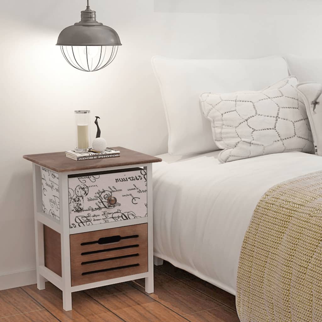 Bedside Cabinet Wood - 30×28×46cm