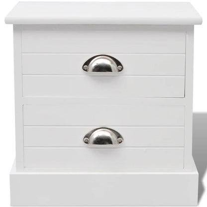 French Bedside Cabinet White
