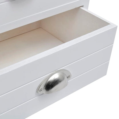 French Bedside Cabinet White
