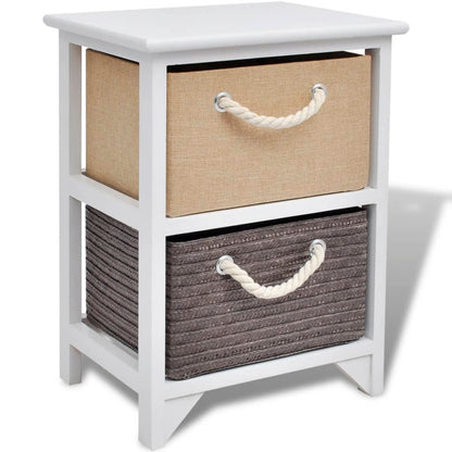 Bedside Cabinet Wood - 35×27×48cm