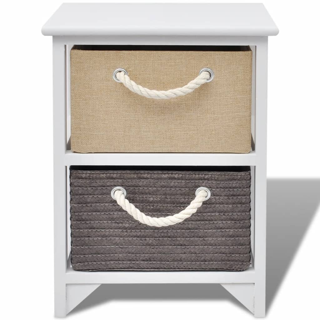 Bedside Cabinet Wood - 35×27×48cm