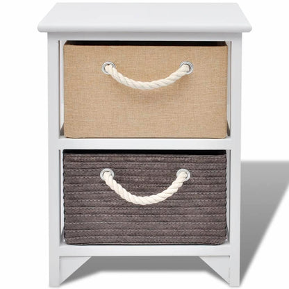 Bedside Cabinet Wood - 35×27×48cm