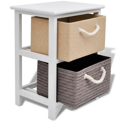 Bedside Cabinets 2 pcs Wood - 35×27×48cm