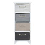 Storage Cabinet 4 Drawers Wood