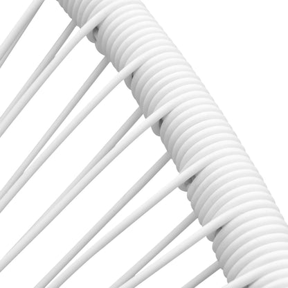Outdoor Rocking Chair White Poly Rattan
