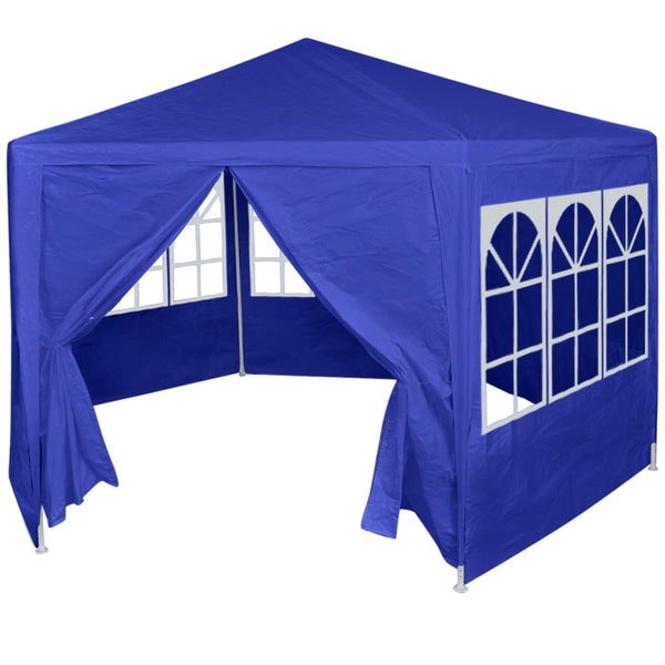  Marquee with 6 Side Walls Blue