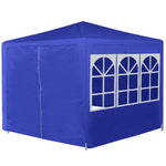 Marquee with 6 Side Walls Blue