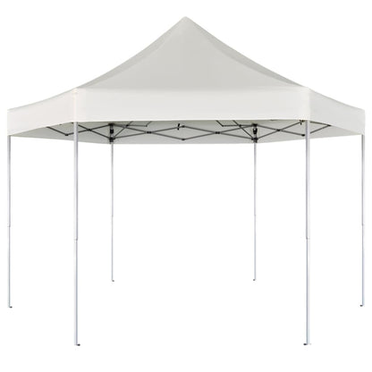 Hexagonal Pop-Up Foldable Marquee Cream White