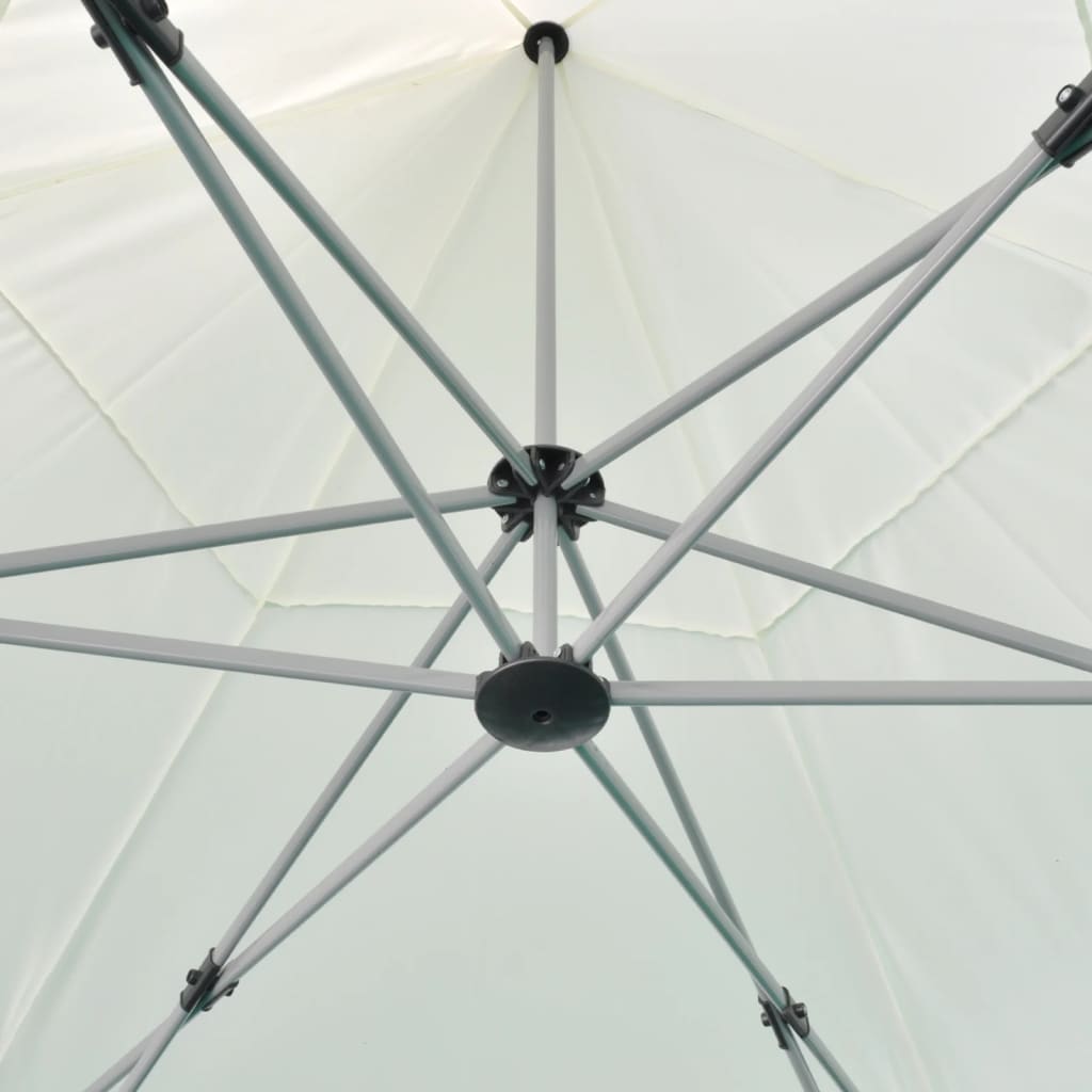 Hexagonal Pop-Up Foldable Marquee Cream White